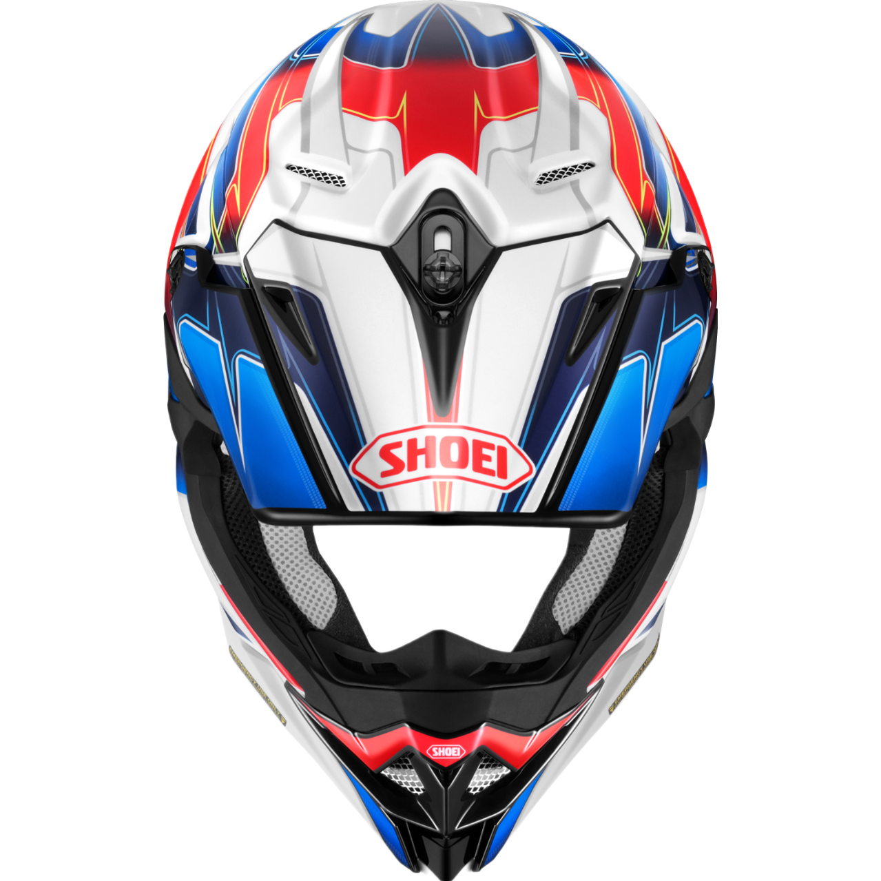 Shoei VFX-WR 06 enduro helma tricolor - top